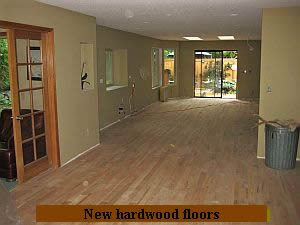 Newly remodeled hardwood floors